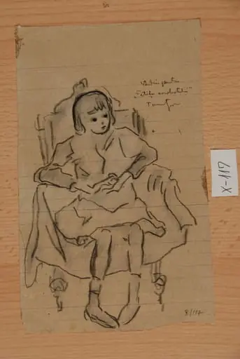 Studiu pentru „Fetița acrobatului”, by Nicolae Tonitza