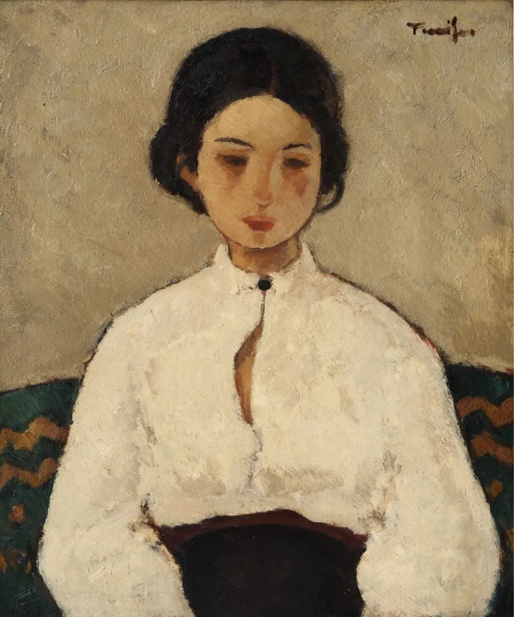 Studiu pentru panoul „Orfanii”, by Nicolae Tonitza, 1925