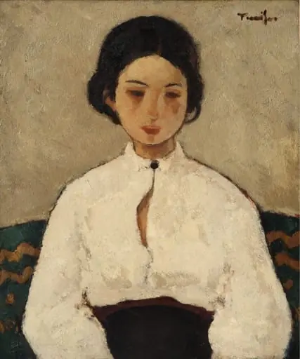 Studiu pentru panoul „Orfanii”, by Nicolae Tonitza