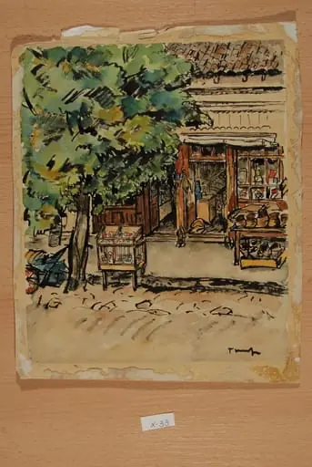 Tarabe la Mangalia (Prăvălie la Mangalia), by Nicolae Tonitza