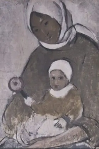 Țărancă cu copil în brațe, by Nicolae Tonitza