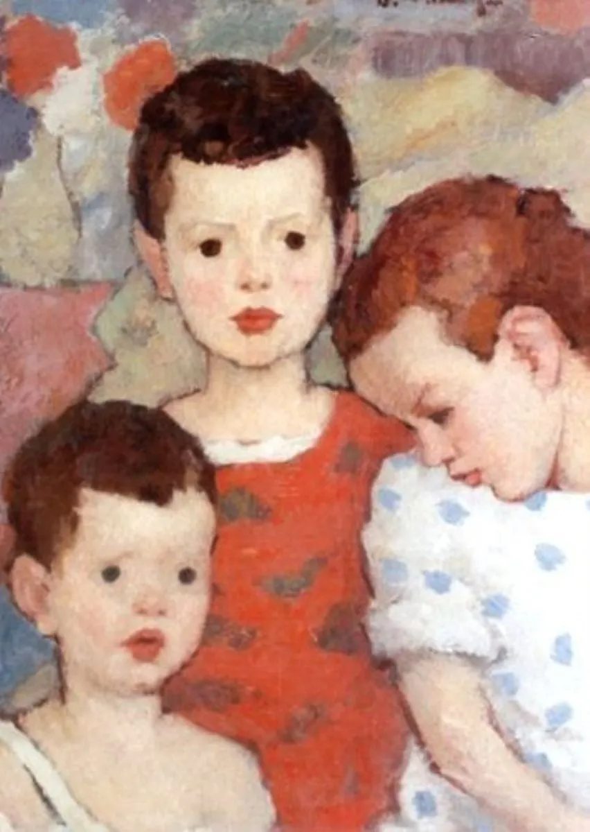 Trei frați (Copii pictorului), by Nicolae Tonitza, unspecified