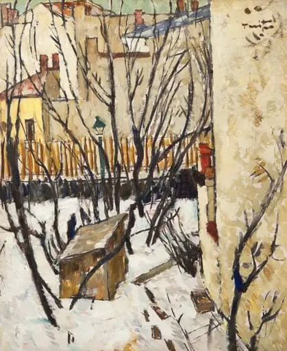 Vedere din București, iarna, by Nicolae Tonitza
