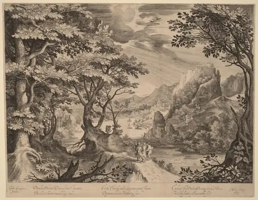 The Disciples on the Way to Emmaus, by Nicolaes de Bruyn