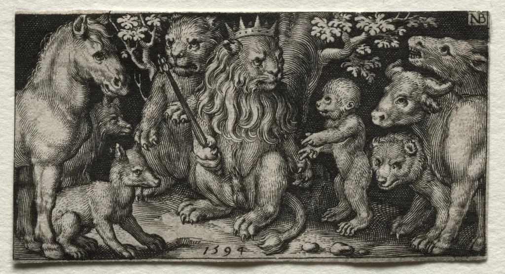 The King of Beasts, by Nicolaes de Bruyn, 1594