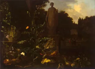 Statue in a Park — Nicolaes de Vree