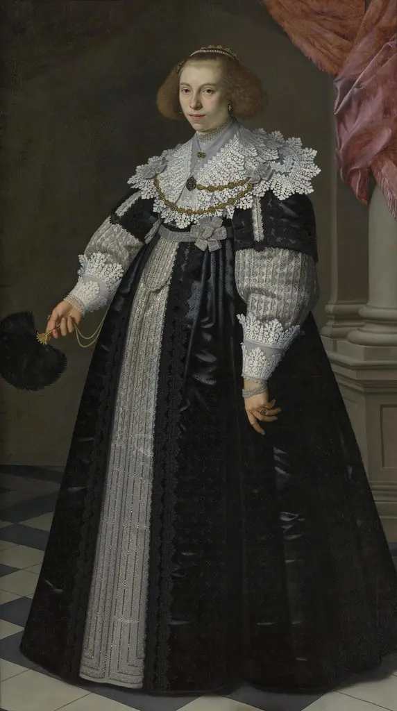Portrait of Catharina Hooft, by Nicolaes Eliaszoon Pickenoy
