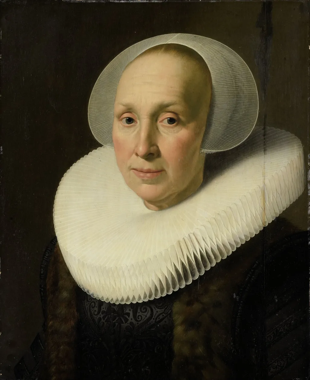 Portrait of Margriet Benningh (1565-1641), by Nicolaes Eliaszoon Pickenoy, oil, 1634
