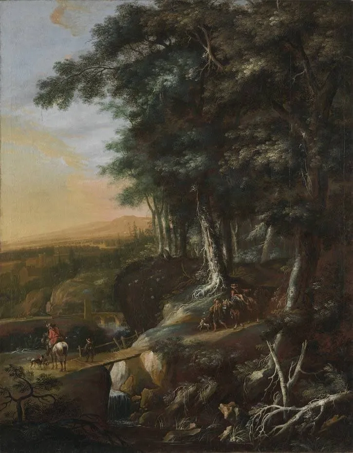 Waldlandschaft (zugeschrieben), by Nicolaes Ficke, unspecified, 1661