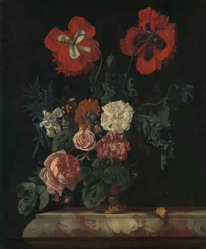 Still Life with Flowers, by Nicolaes Lachtropius