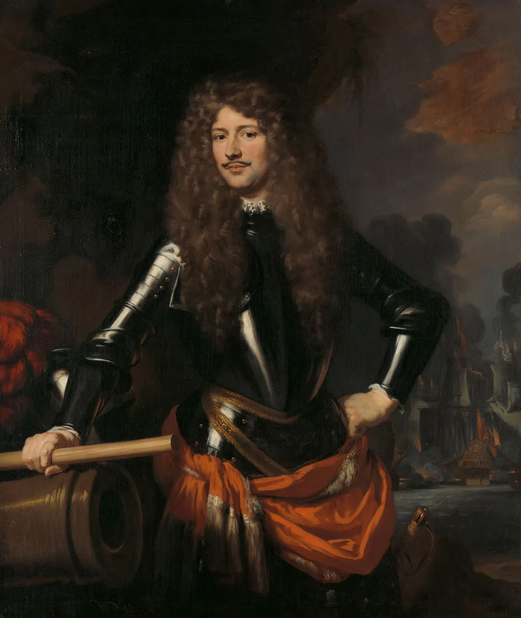 Cornelis Evertsen, Lieutenant-Admiral of Zeeland, by Nicolaes Maes, oil, 1690