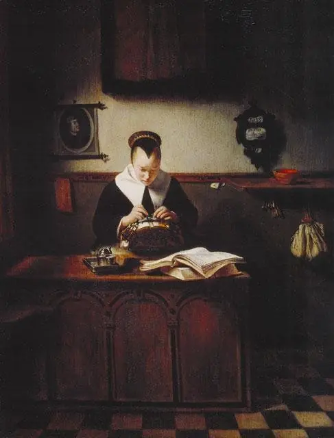 Lacemaker, by Nicolaes Maes