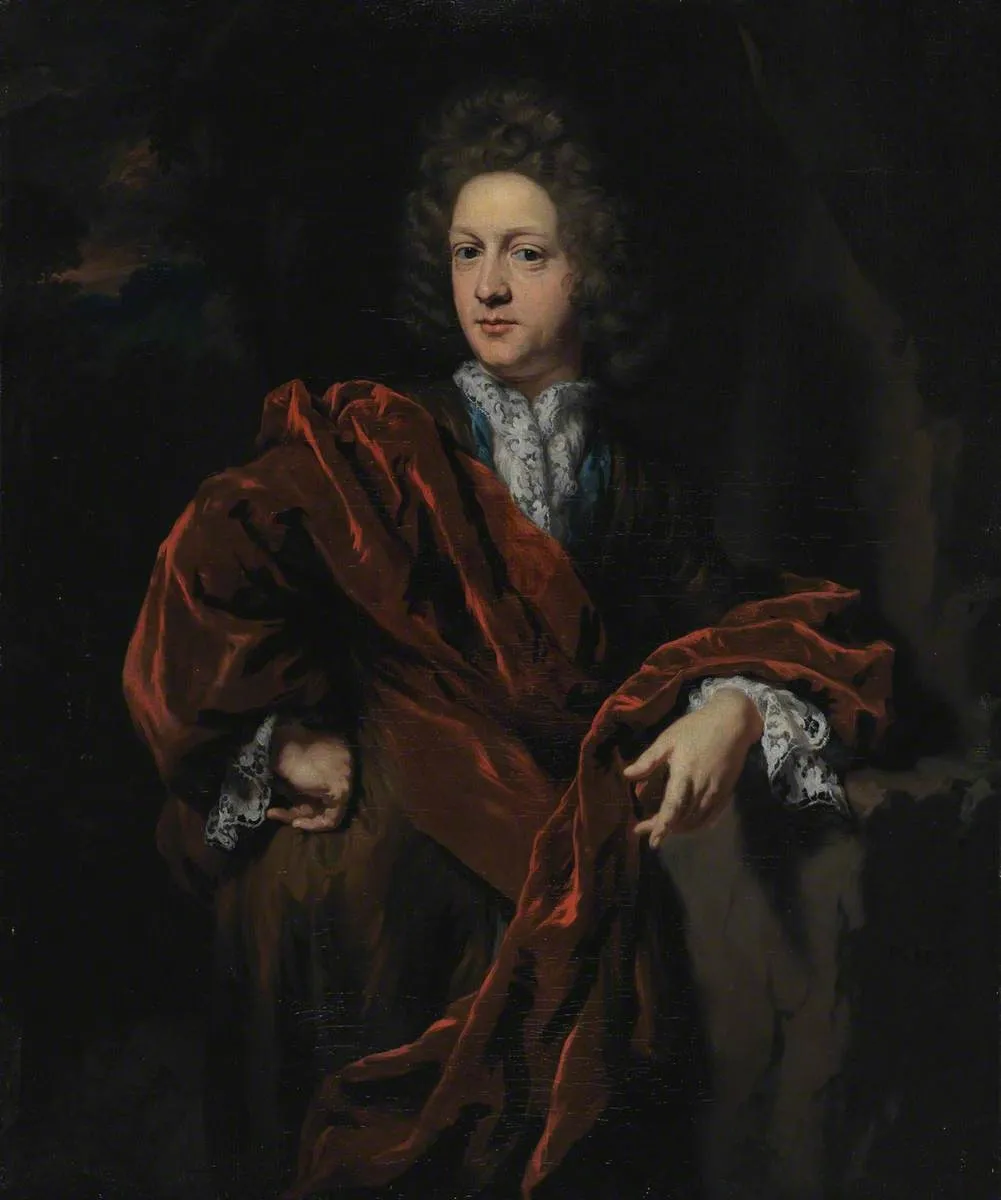 Portrait of a gentleman in a red cloak, by Nicolaes Maes, oil, 1673