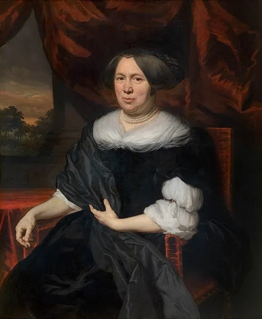 Portrait of a Woman, by Nicolaes Maes, oil, 1688