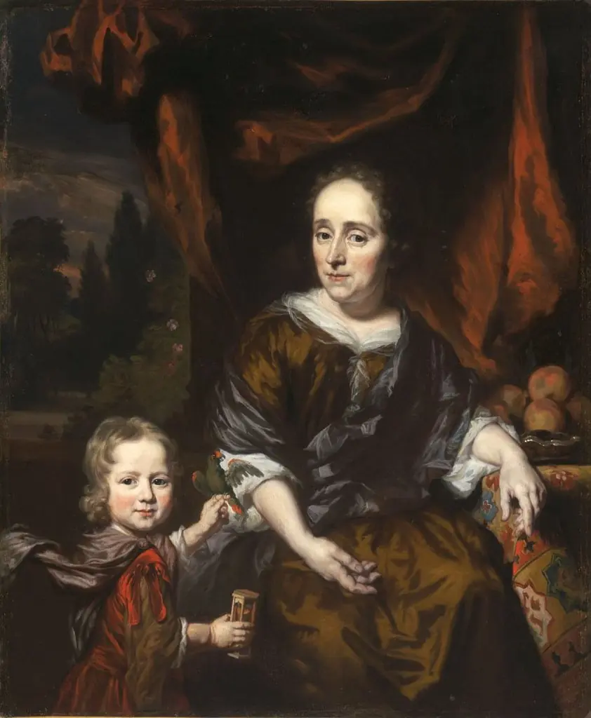 Portrait of a Woman and a Child, by Nicolaes Maes