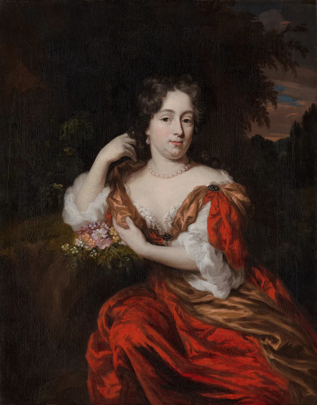 Portrait of Catharina Dierquens, by Nicolaes Maes, oil, 1690