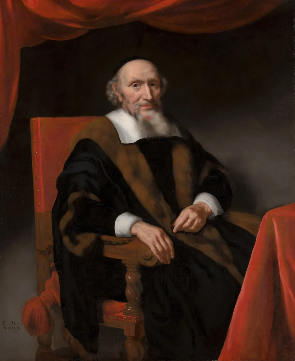 Portrait of Jacob Trip, by Nicolaes Maes, oil, 1665