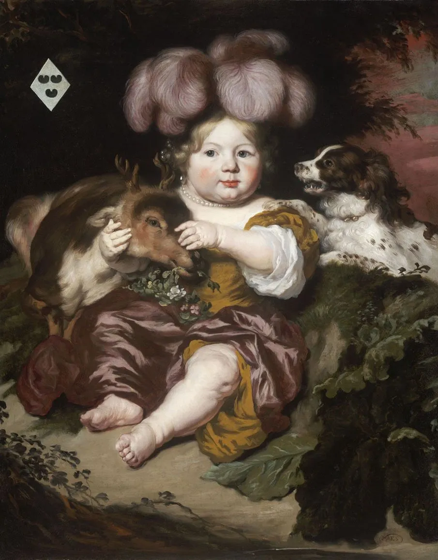 Portrait of Maria van der Meer as a Child, by Nicolaes Maes, oil, 1660