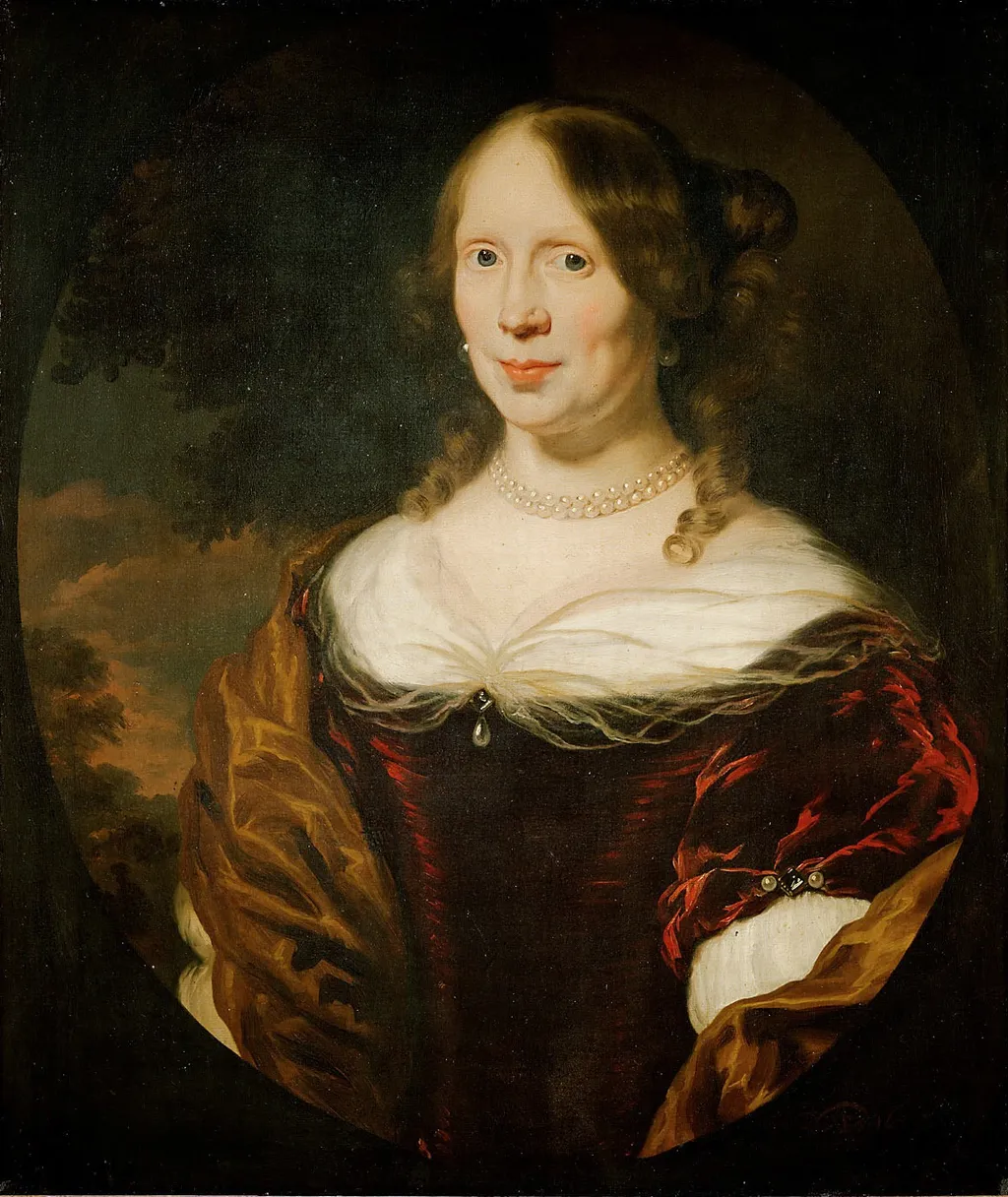 Portrait of Sara Ingelbrechts (1636-1711), by Nicolaes Maes, oil, 1675