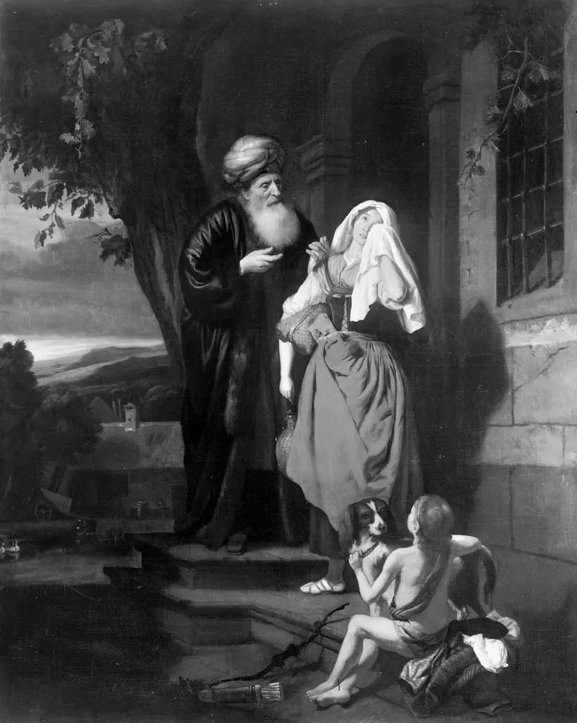 Rejection of Hagar, by Nicolaes Maes