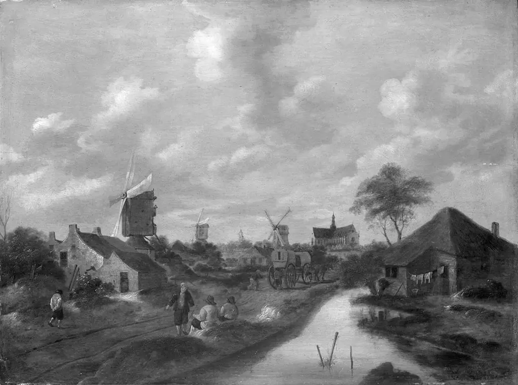 Landschaft bei Haarlem, by Nicolaes Molenaer