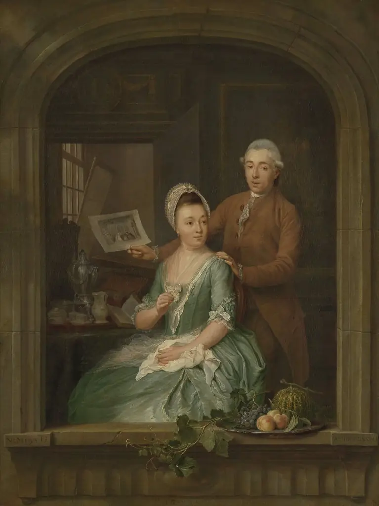 Portrait of Robert Muys and his Wife Maria Nozeman, by Nicolaes Muys