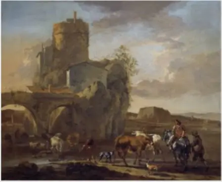 An Italianate Landscape, by Nicolaes Pieterszoon Berchem