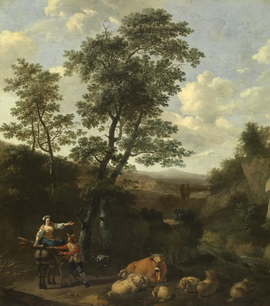 Italian Landscape, by Nicolaes Pieterszoon Berchem
