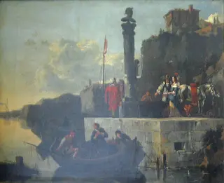 Italian Seaport, by Nicolaes Pieterszoon Berchem, 1659