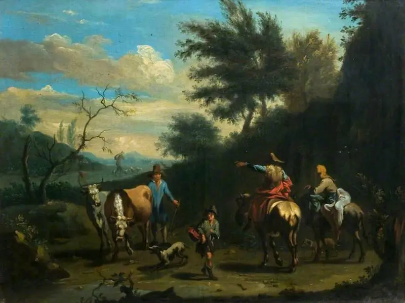 Landscape with Figures and Cattle, by Nicolaes Pieterszoon Berchem