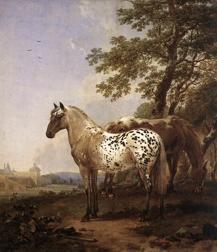 Landscape with Two Horses, by Nicolaes Pieterszoon Berchem