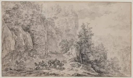 Mountainous Landscape, by Nicolaes Pieterszoon Berchem