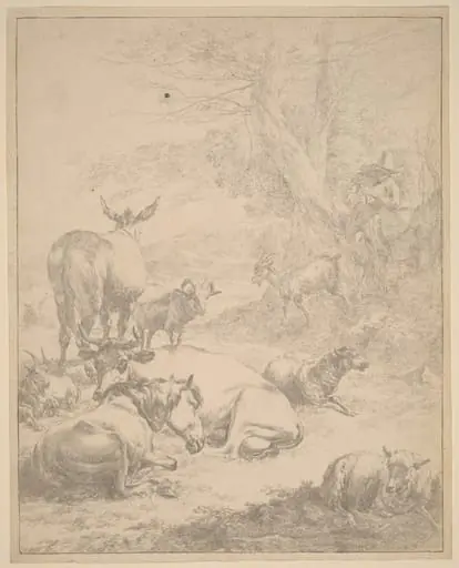 Resting Herd, by Nicolaes Pieterszoon Berchem