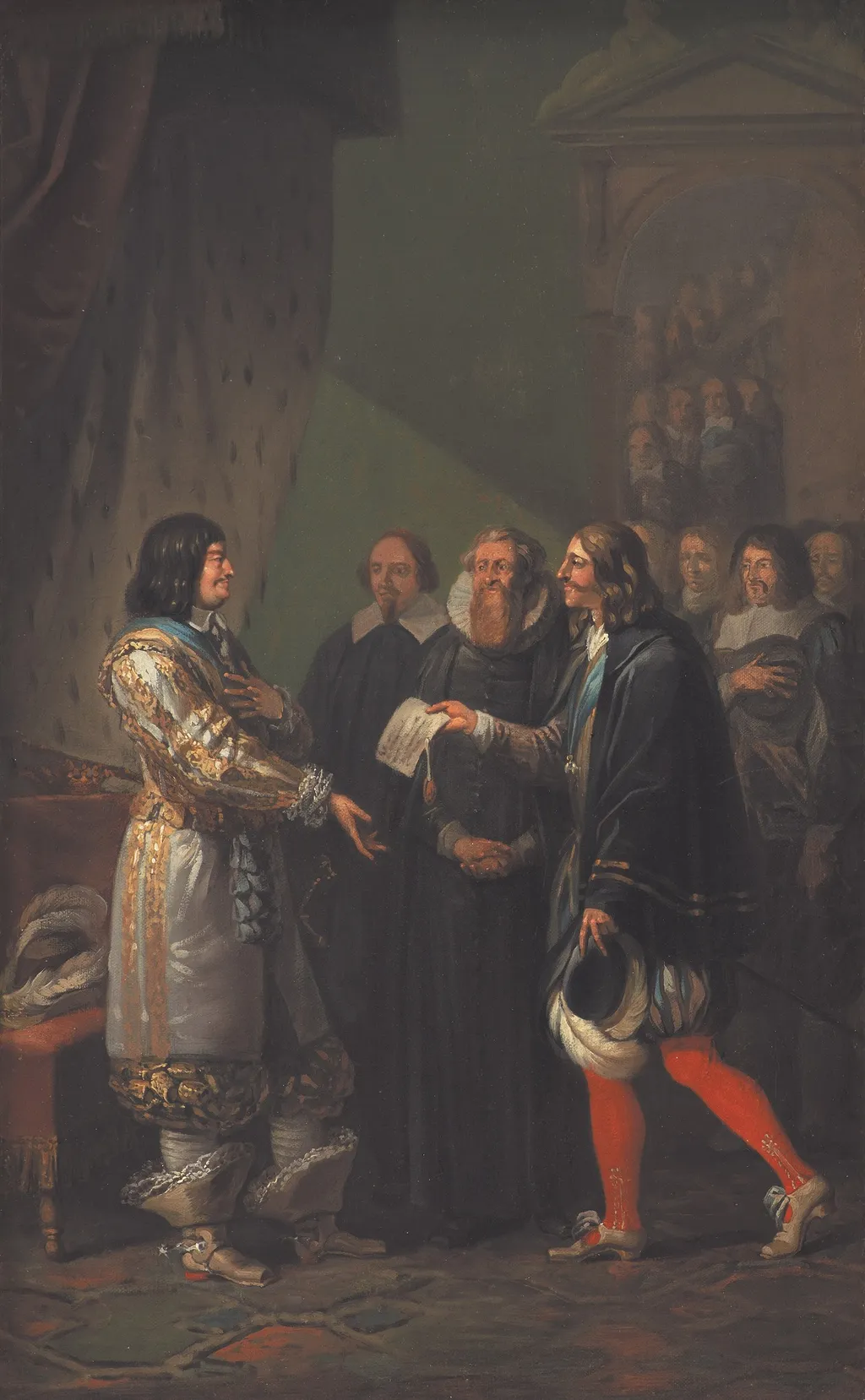 Absolute Monarchy Assigned to Frederik III in 1660, by Nicolai Abildgaard, oil, 1792