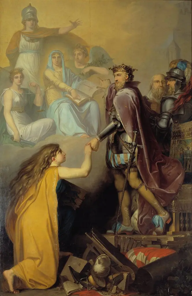 Christian III Succouring Denmark, by Nicolai Abildgaard