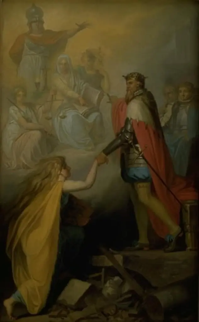 Christian III Succouring Denmark, by Nicolai Abildgaard