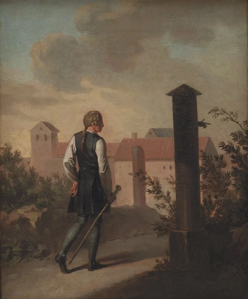 Niels Klim in Potu, by Nicolai Abildgaard