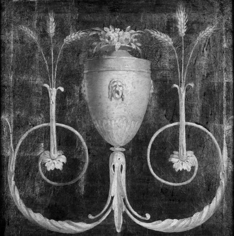 Ornamental panel, presumably a wall decoration., by Nicolai Abildgaard