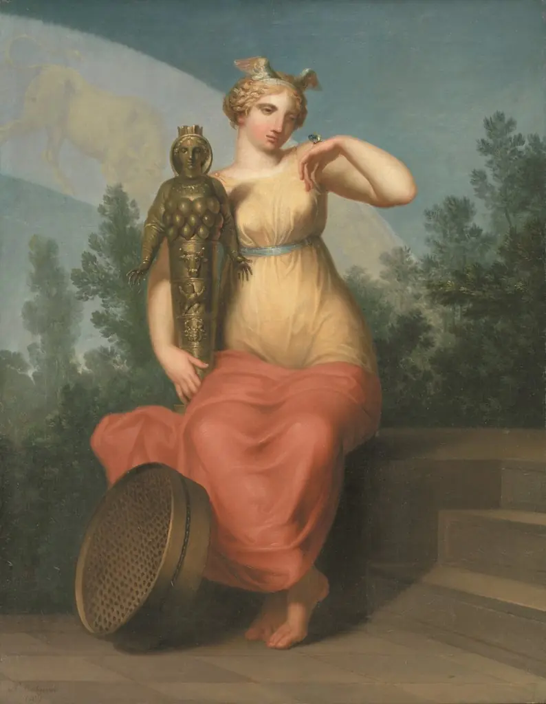 Philosophy. Allegorical figure., by Nicolai Abildgaard