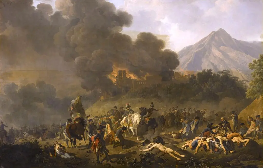 Bonaparte reçoit les prisonniers sur le champ de bataille, 1797