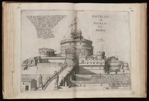 Castello S. Angelo di Roma [Castel Sant'Angelo in Rome], by Nicolas Beatrizet