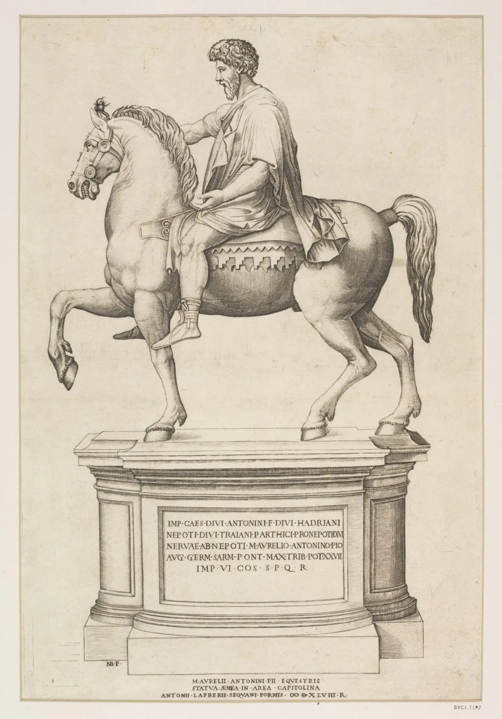 Marcus Aurelius, by Nicolas Beatrizet, 1520