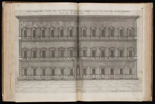 Palazzo Farnese, by Nicolas Beatrizet