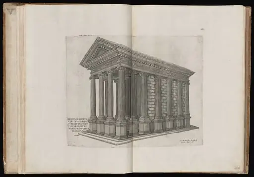 Templum Fortunae Virilis [The Temple of Portunus], by Nicolas Beatrizet