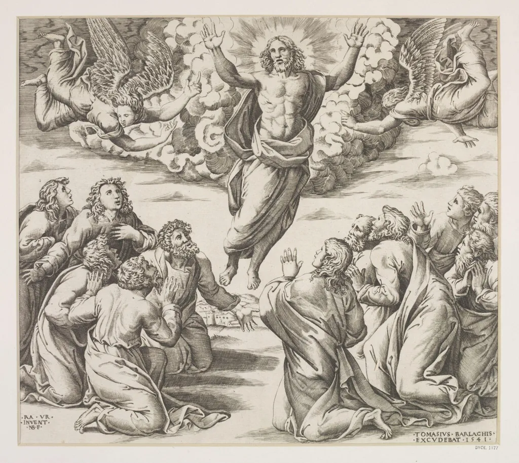 The Ascension of Jesus Christ, by Nicolas Beatrizet, 1520