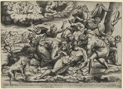 The Death of Meleager, by Nicolas Beatrizet