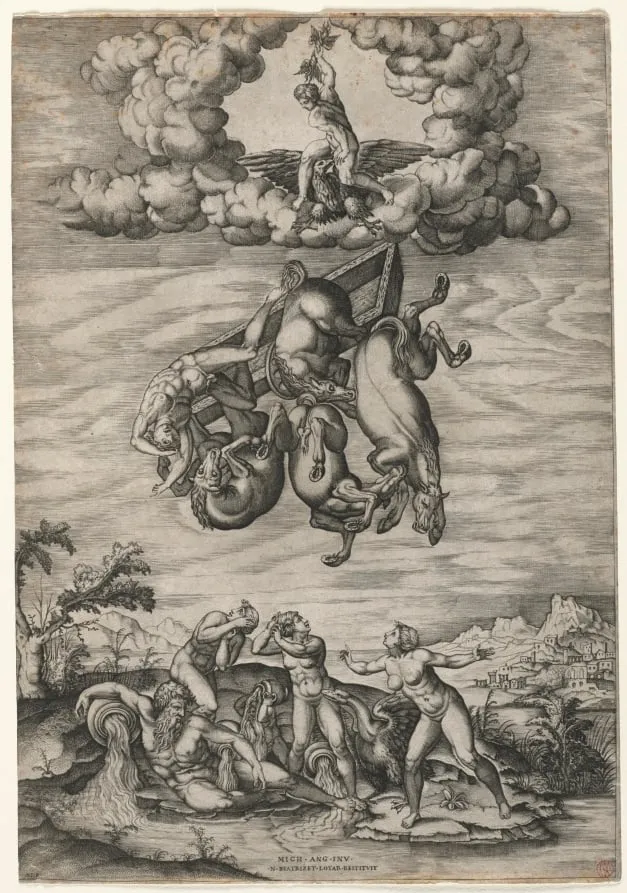 The Fall of Phaeton, by Nicolas Beatrizet