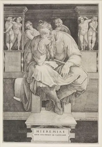 The Prophet Jeremiah, by Nicolas Beatrizet