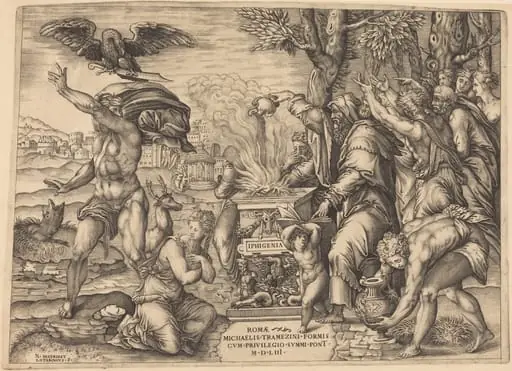The Sacrifice of Iphigenia, by Nicolas Beatrizet