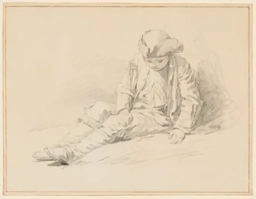 Seated Boy with Head Down, by Nicolas-Bernard Lépicié